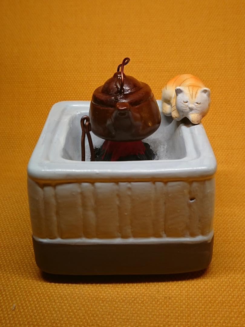 ネコ 猫 オルゴール 癒し 陶器 置物 インテリア 工芸品 美術品 A1396 ネコ猫オルゴール癒し陶器置物インテリア工芸品美術品A1396 陶の